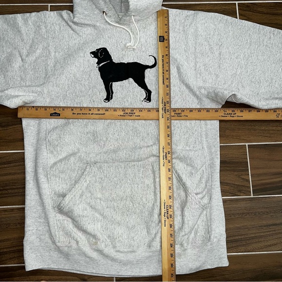 Vintage The Black Dog Martha’s Vineyard Grey Heavyweight Distressed Hoodie - Picture 7 of 7